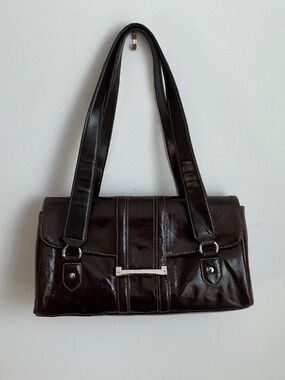 APT. 9  Brown Leather Shoulder Bag / Purse